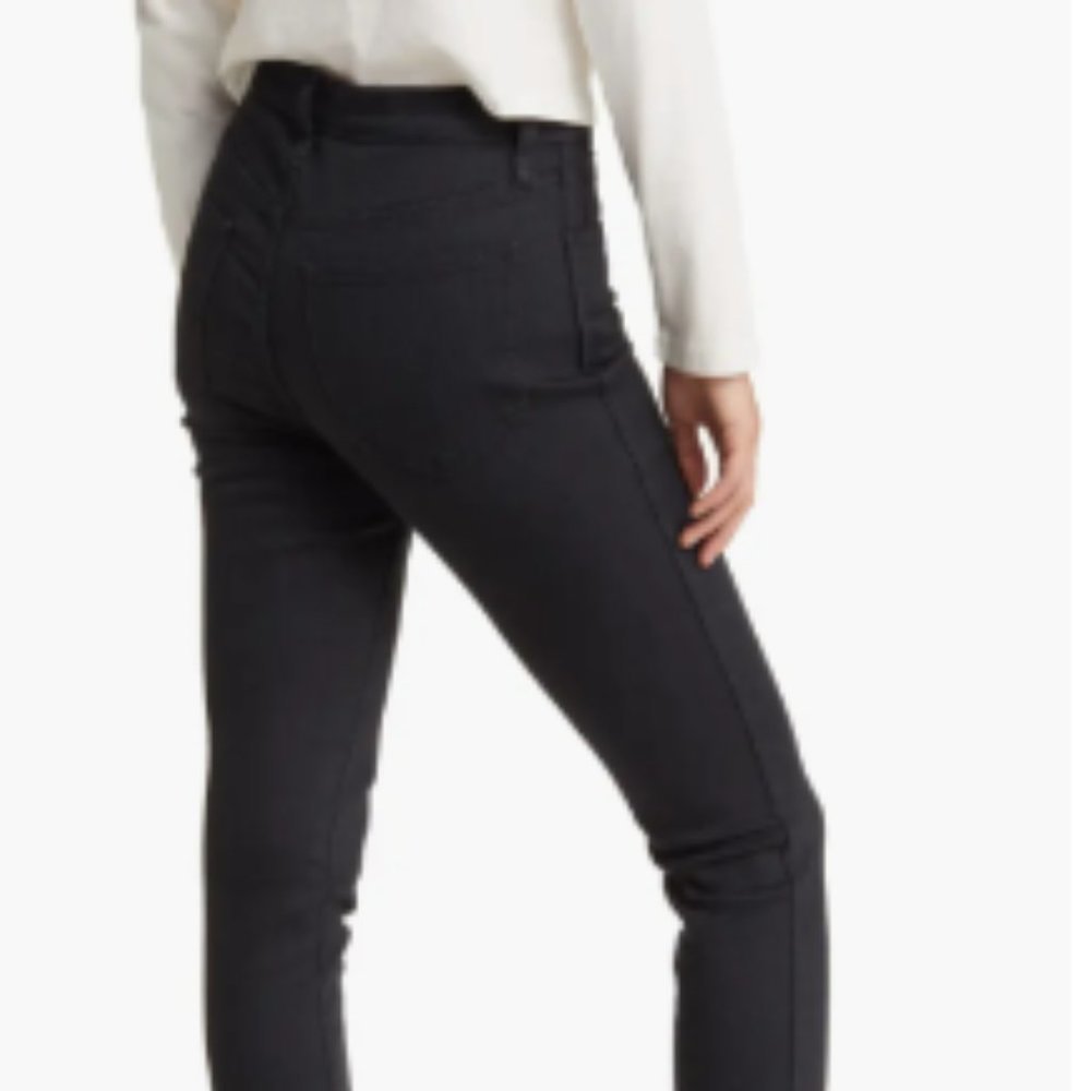 Madewell 9" Mid-Rise Roadtripper Skinny Jeans in Bennett Wash Black Sz 24 (00) - Picture 4 of 11